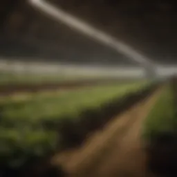 Overview of Phantom Double Ended Lighting System in an agricultural setting