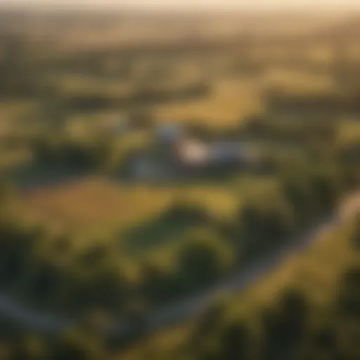 Scenic view of rural Missouri landscape showcasing farmland and natural beauty