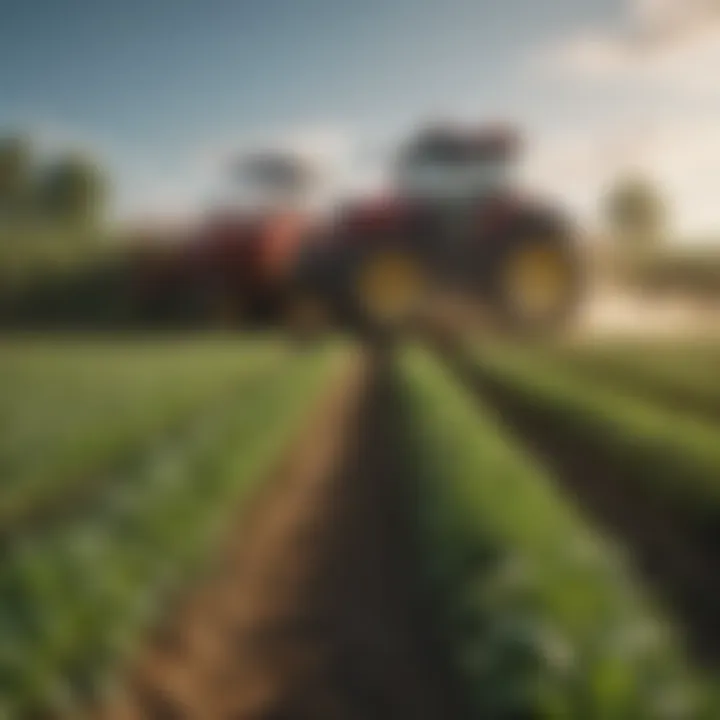 Innovative agricultural technology in use