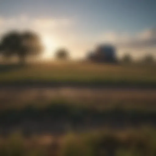 A vibrant Texas farm landscape symbolizing growth