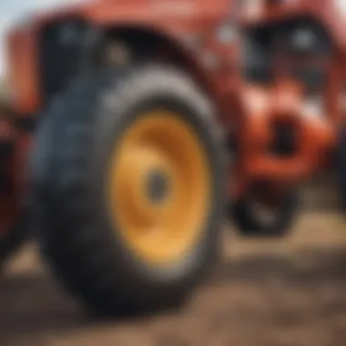 Innovative Components of Electric Tractors Close-up of electric tractor components