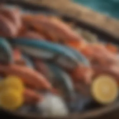Local Seafood of Tuvalu Fresh seafood caught from the waters surrounding Tuvalu, highlighting local fishing practices