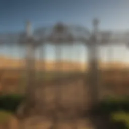 Diagram illustrating various types of head gates used in agriculture