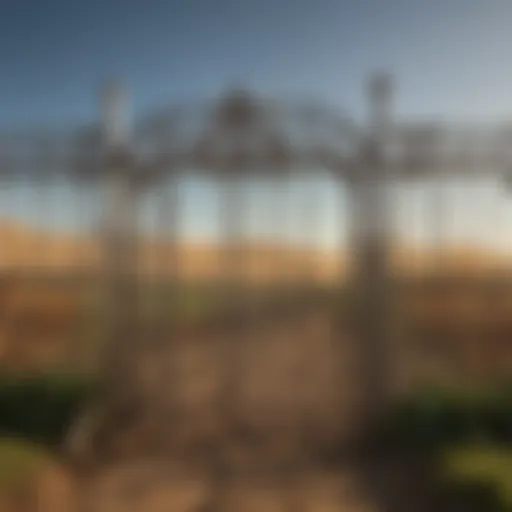 Diagram illustrating various types of head gates used in agriculture