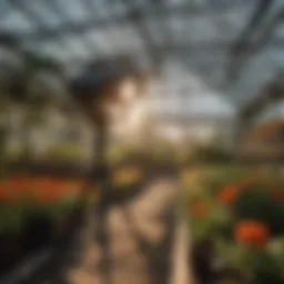 Gavita Pro lighting system in a greenhouse setting