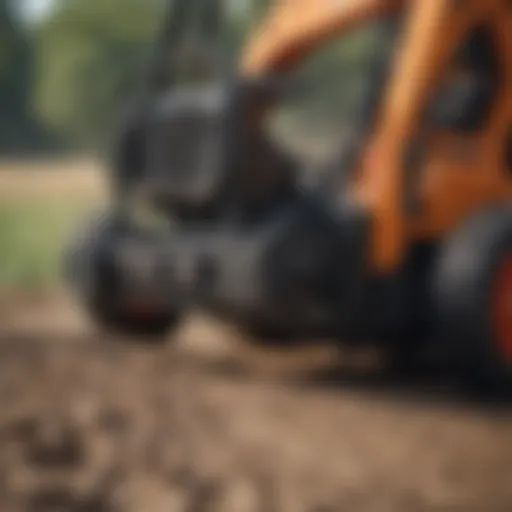 An electric quick attach system mounted on a skid steer