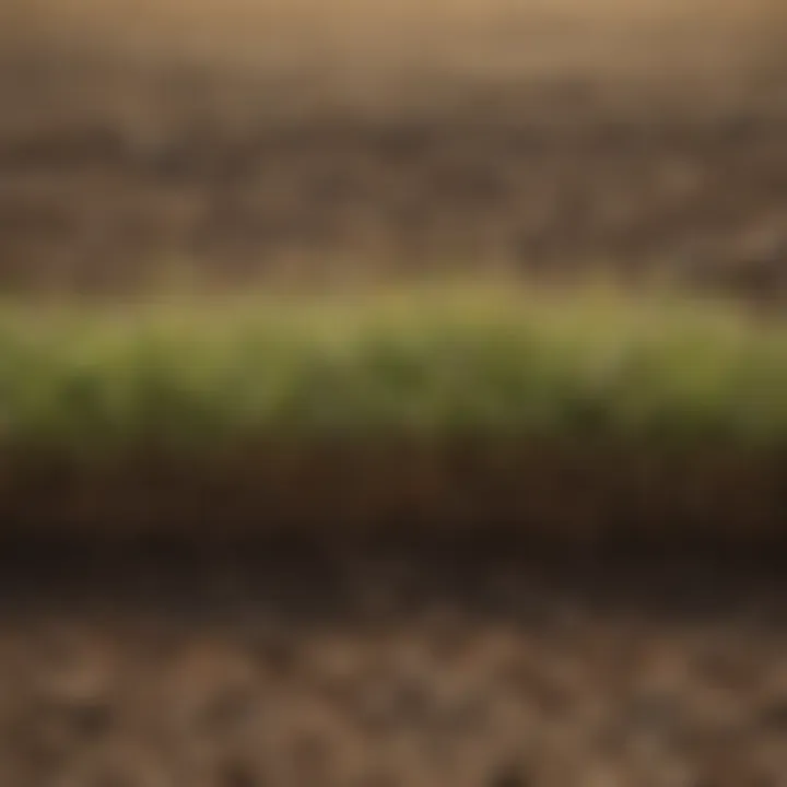 Healthy soil profile enriched by millet cover crop