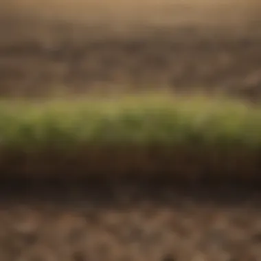 Enriched Soil Profile Healthy soil profile enriched by millet cover crop