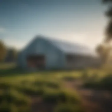 Sustainable Farming with Metal Building A sustainable farming operation utilizing a metal building for storage