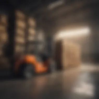 Efficiency in Loading Operations Agricultural goods being loaded onto a forklift