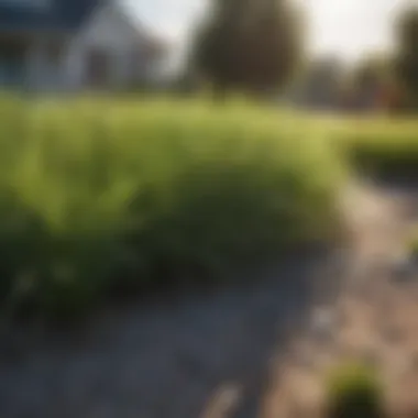 A well-maintained Fescue lawn with healthy, dense growth