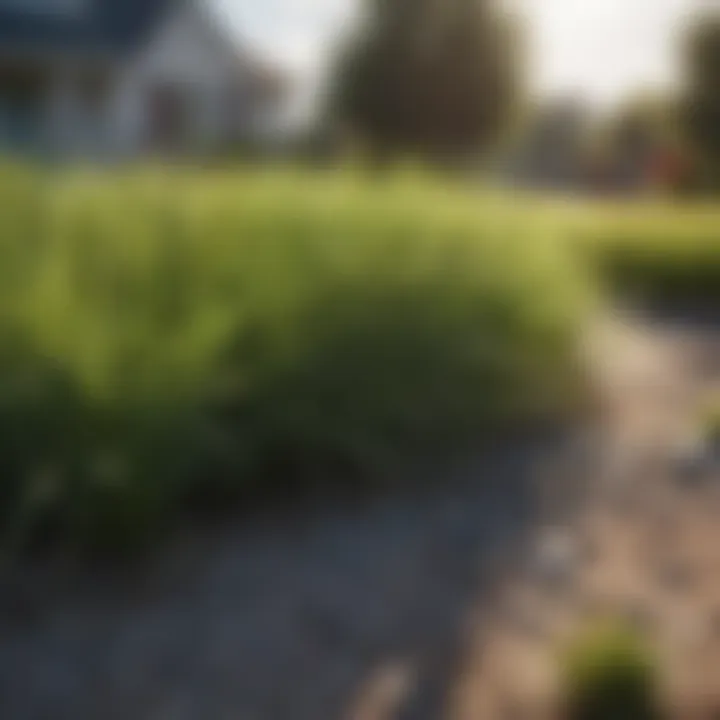A well-maintained Fescue lawn with healthy, dense growth