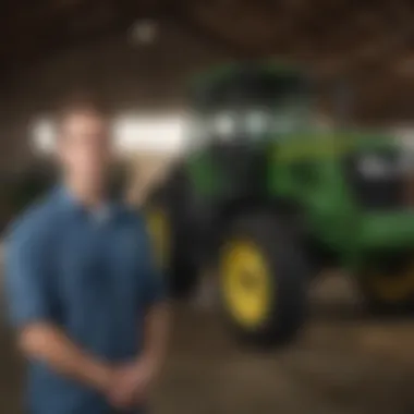 Visual representation of after-sales service and support offered by John Deere dealerships