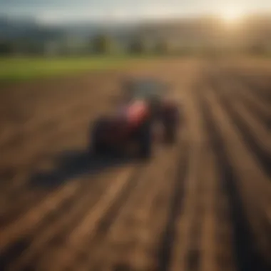 A lush field demonstrating sustainable farming techniques