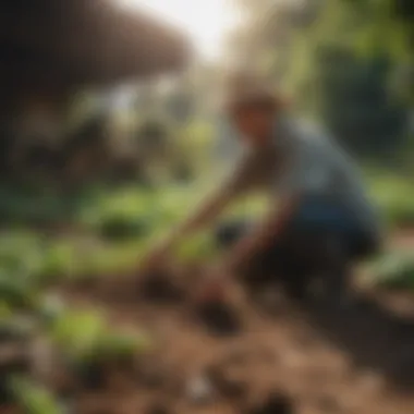 An overview of a sustainable farm integrating traditional practices