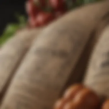 Organic Certification Labels Close-up of organic certification labels on farm produce