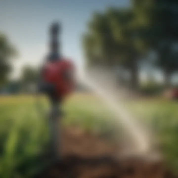 Flotech sprinkler pump in action within an agricultural setting