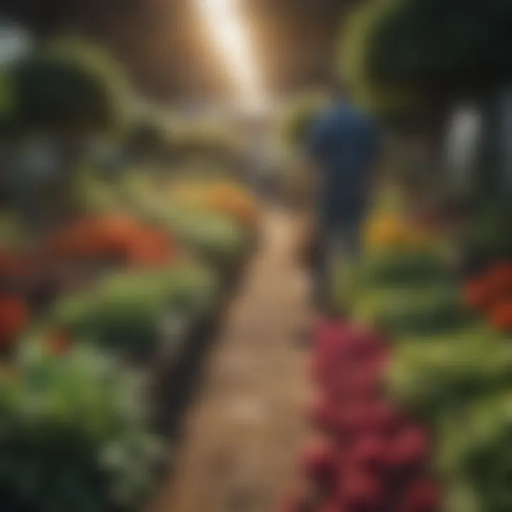 Infographic depicting career paths and growth in the horticulture industry