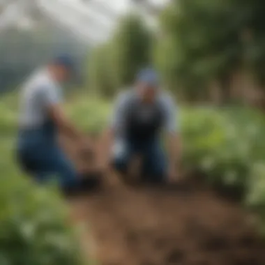 Dedicated Professionals in Horticulture Team of professionals engaged in cultivating and nurturing plants