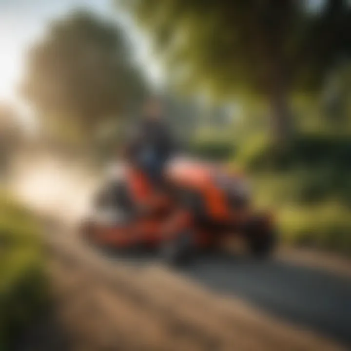 Hustler Dash Zero Turn Mower in action on a varied terrain
