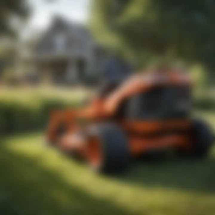 Hustler Dash Zero Turn Mower enhancing productivity in a professional landscape