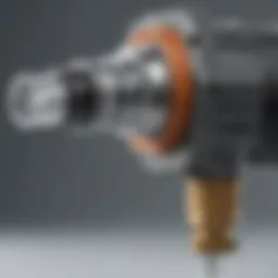 Detailed schematic of a hydro foamer nozzle showcasing its components