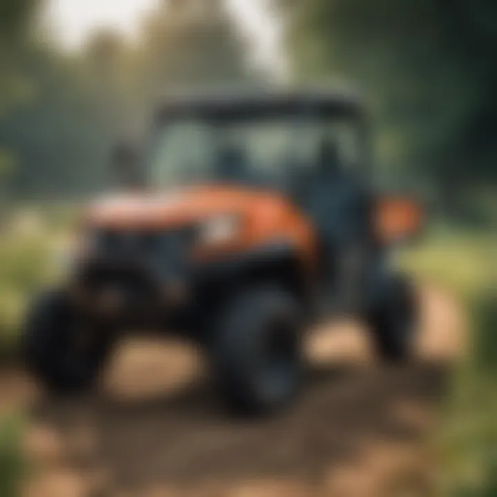 Maintenance check of Kubota RTV Sidekick