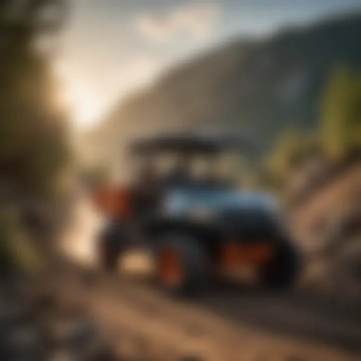 Kubota RTV Sidekick navigating rugged terrain