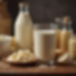 Illustration of Lactobacillus rhamnosus in fermented dairy products