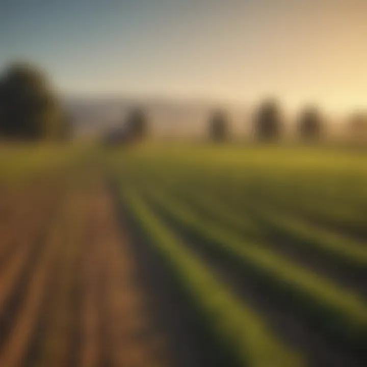 Scenic view of California farmland