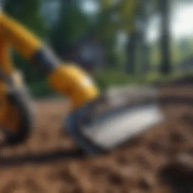 Essential Tools for Landscaping Excellence Close-up of landscaping tools and equipment