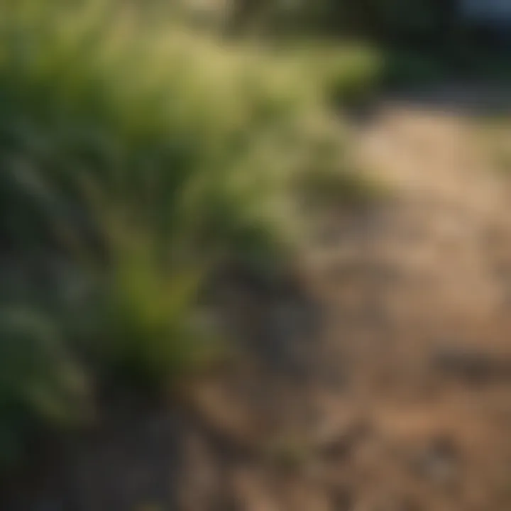 Diverse grass types suitable for sandy environments