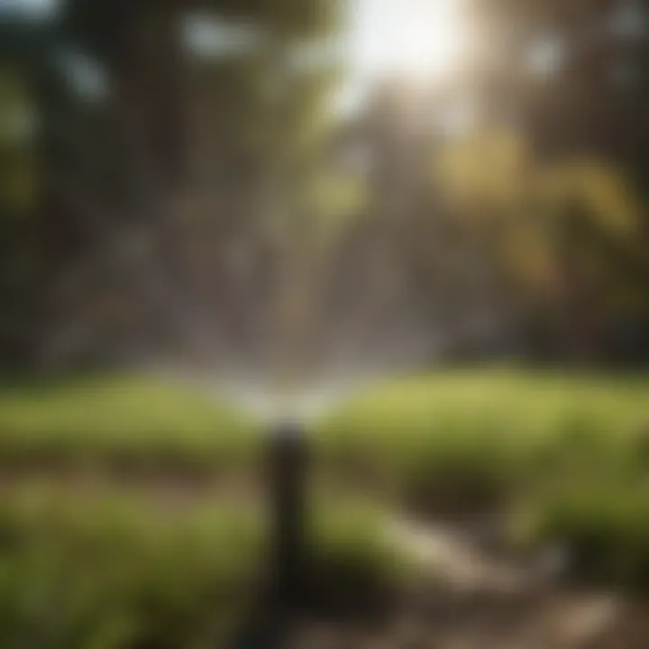 Customer evaluating Hunter sprinkler options