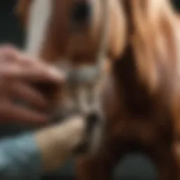 A thorough examination of a horse's joints by a veterinarian.