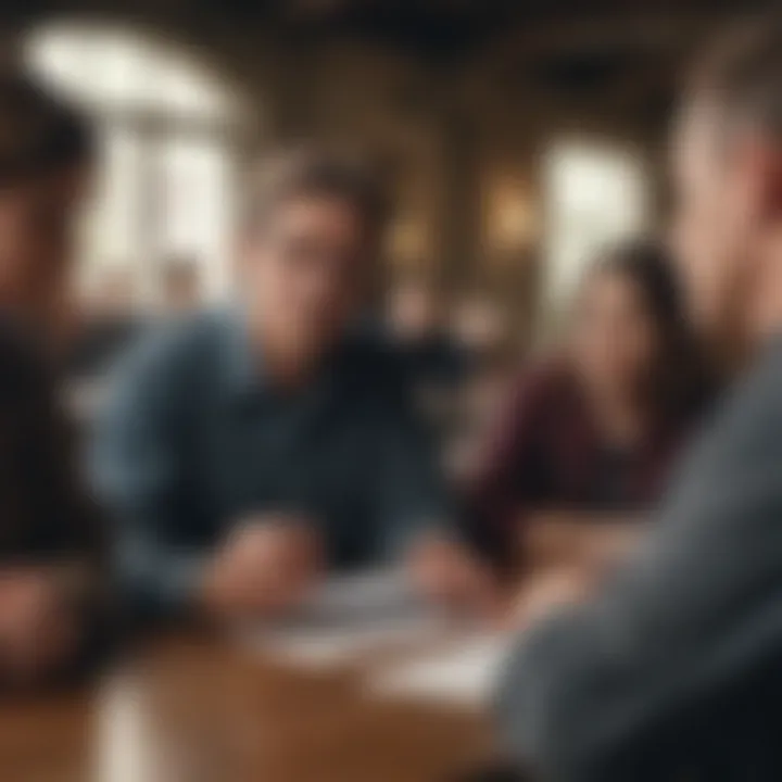 A group discussion about state policies and educational financing