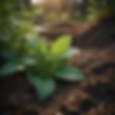 Healthy Plants Thriving with Mint Compost Healthy plants thriving with mint compost
