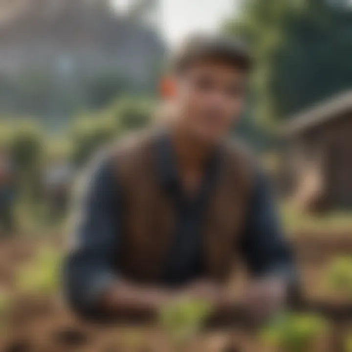 A community workshop focused on sustainable farming techniques.