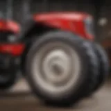 A close-up of Mahindra tractor parts showcasing their quality and design.