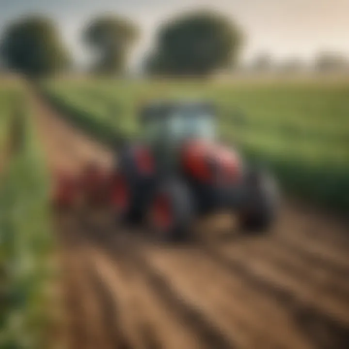 A close-up of a healthy crop field showcasing integrated pest management techniques.