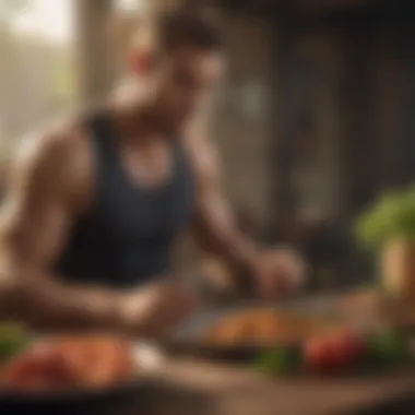 Recovery Reinvented: Fueling Post-Workout Athlete enjoying a recovery meal with key nutrients
