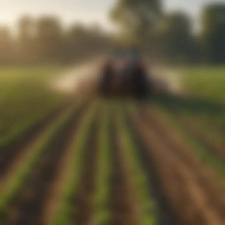 Application of herbicides in a field