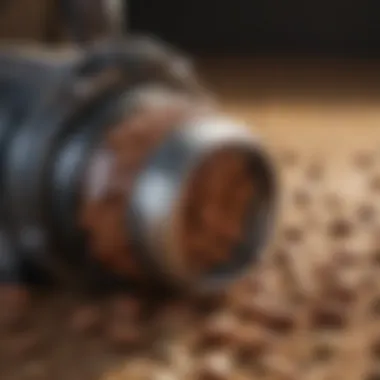 Close-up of advanced pecan shaker technology