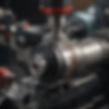 Close-up of precision calibration on a Roosa Master pump