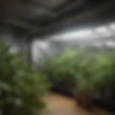 Interior Design of Reflective Grow Tent A close-up view of a reflective grow tent showcasing its interior design.