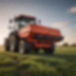 Close-up of Scott's Drop Spreader showing vital components