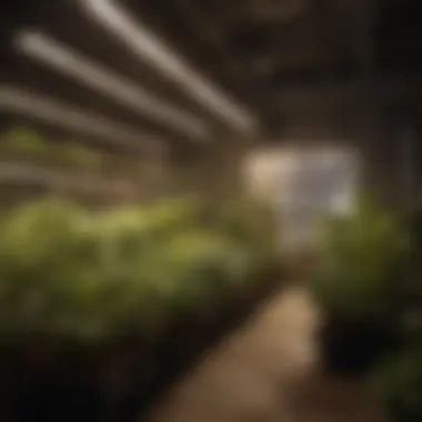 Exploring Various Grow Light Technologies Diverse types of grow lights showcasing LED, fluorescent, and HID technologies