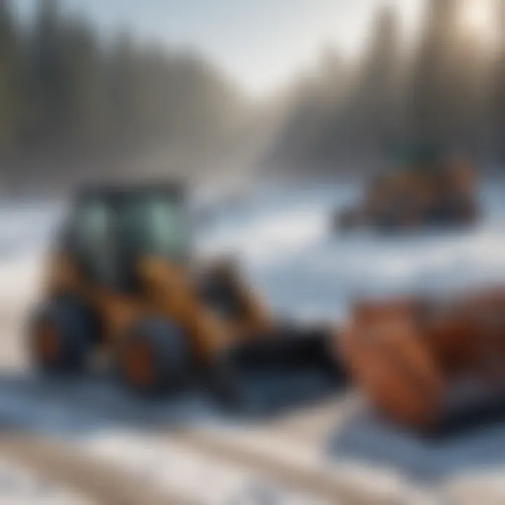 Comparison of various skid steers for winter operations