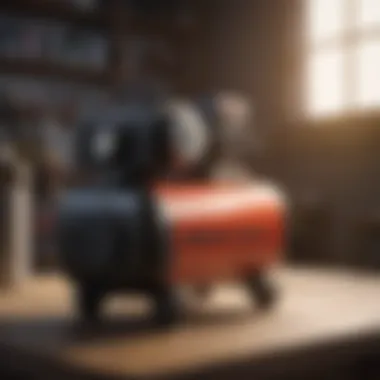 Compact Air Compressor for Small Workshops Compact air compressor in a small workshop setting