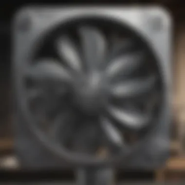 Close-up of Strongway exhaust fan design