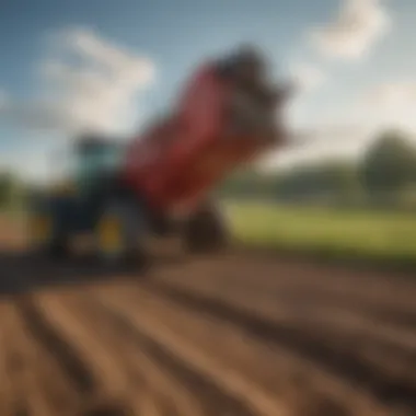 Summers Rock Picker in action within a farm field